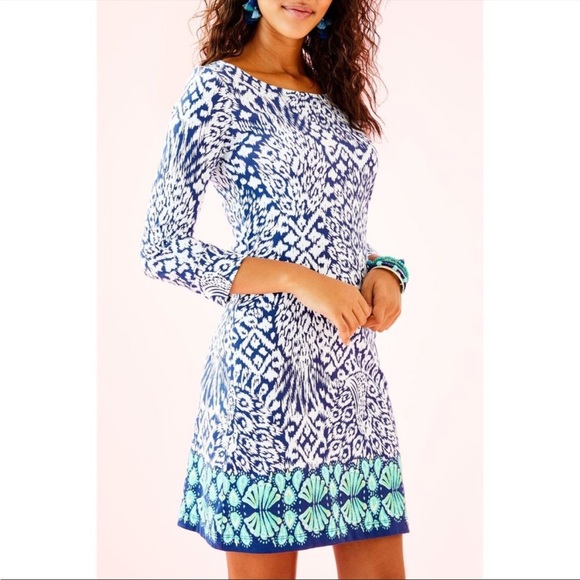 blue dress princess polly Bluebird Jacquard Mini Accessory size:M lace-style Mermaid Birthday Costume: Holographic